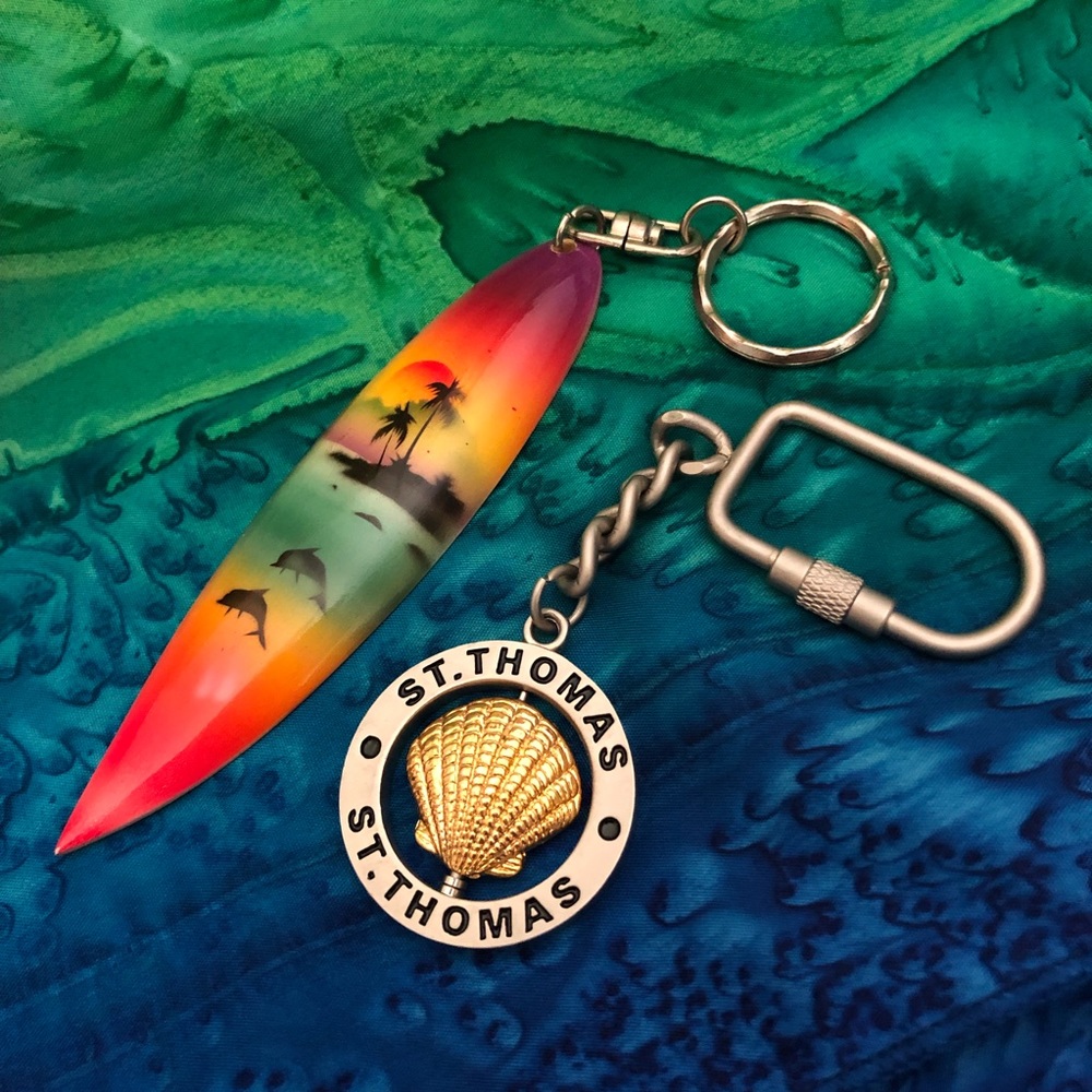 Two Caribbean Keychains